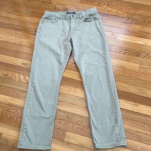 Mens tan lucky brand 410 athletic fit jeans